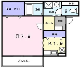 メゾングローブ【2階】の間取り