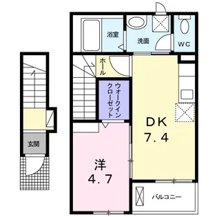マルベリー【2階】の間取り