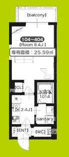 Garden Maison 内代【4階】の間取り