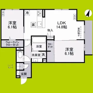 フルール【1階】の間取り