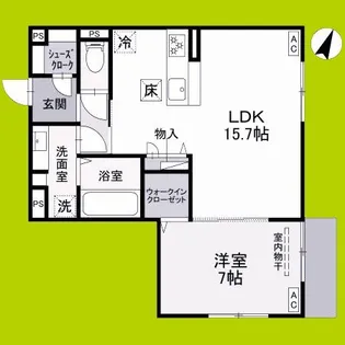 フルール【1階】の間取り