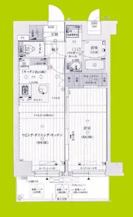 ファーストフィオーレ江坂ラディール【2階】の間取り
