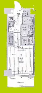 ファーストフィオーレ江坂ラディール【2階】の間取り