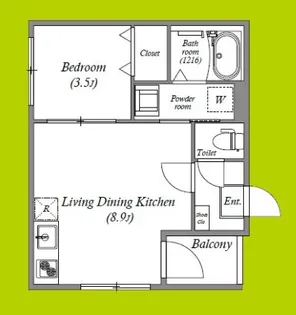 ハーモニーテラス杭全II【3階】の間取り