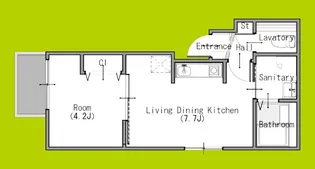 モアナ福町【2階】の間取り
