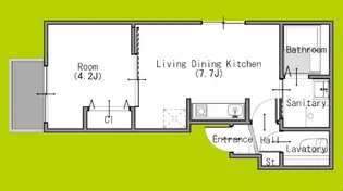 モアナ福町【3階】の間取り