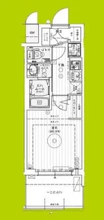 エステムコート難波WEST-SIDEIXレデント【11階】の間取り