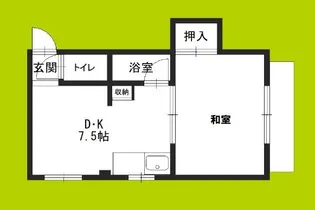 光ハイツ【5階】の間取り