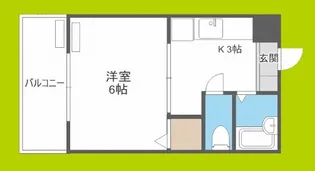 NS法円坂【4階】の間取り