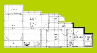 ヒーリンググレース高槻高西町B棟【3階】の間取り