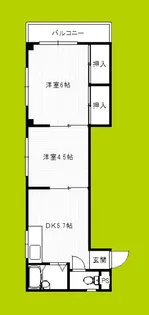 パークサイドイズミ【3階】の間取り