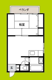 萩田マンション【1階】の間取り