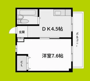 KANESHIRO豊里マンション【2階】の間取り