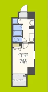 ジュネーゼグラン難波ミラージュ【6階】の間取り