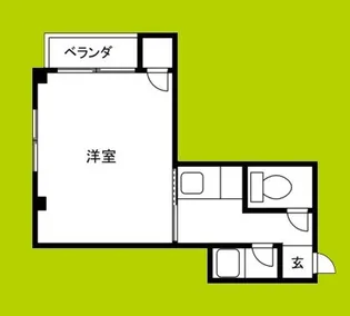 夕張マンションII【4階】の間取り