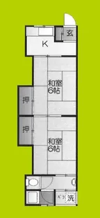 中田ハイツ【2階】の間取り