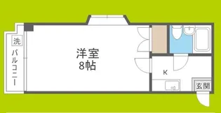 カツタビルディング5号館【4階】の間取り