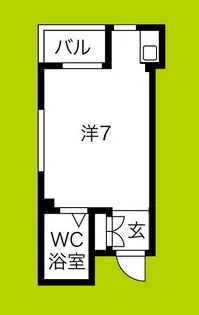 アパートメント港【4階】の間取り