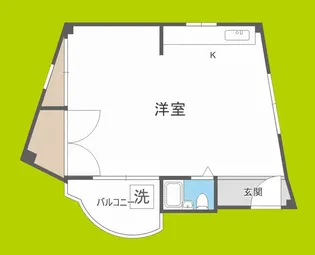 福島マンション【2階】の間取り