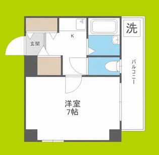 舟橋青山ビル【6階】の間取り