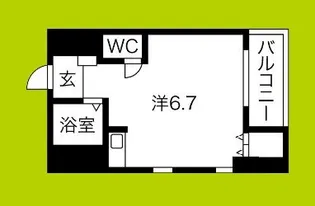 アロンディール新深江【11階】の間取り