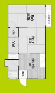 池内マンション【5階】の間取り