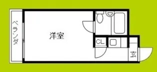 オーブ新大阪マンション【7階】の間取り