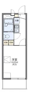 レオパレスヴァーグ浪芳庵【2階】の間取り