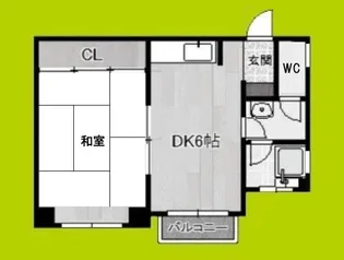 栗田マンション【2階】の間取り