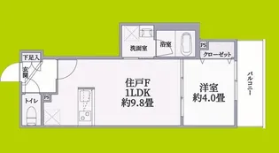 ウェルスクエア西宮【1階】の間取り