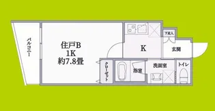 ウェルスクエア西宮【4階】の間取り