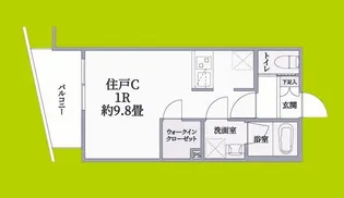 ウェルスクエア西宮【3階】の間取り