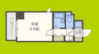 プレサンス難波WEST【3階】の間取り