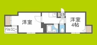 プレアール遠里小野【2階】の間取り