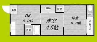 中道マンション【2階】の間取り
