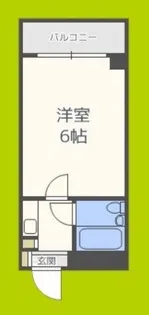 コスモタウン中川西【2階】の間取り