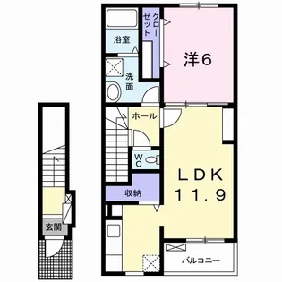 コトン ヴァリ【2階】の間取り