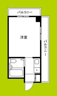 シティハイツ姫島【4階】の間取り