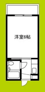 サンビル勝山北【4階】の間取り