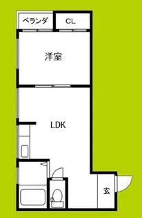吉田ビル【4階】の間取り
