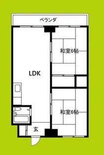 WESTヒルズ平野【6階】の間取り