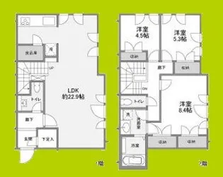 ブリランテ苦楽園【2階】の間取り