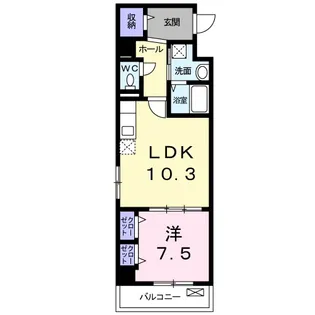 カーサ フェリーチェ【4階】の間取り
