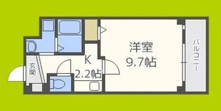 ドーム千代崎【3階】の間取り