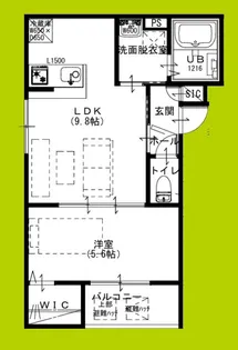 Raffine貝塚【2階】の間取り
