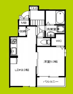 ブランノワール【3階】の間取り