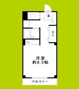 パークシティ長居【3階】の間取り