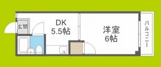 プラザハイツ大西【2階】の間取り