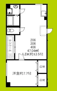 ヴィラナリー清水【3階】の間取り