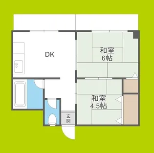 ハイツ幸之苑【1階】の間取り